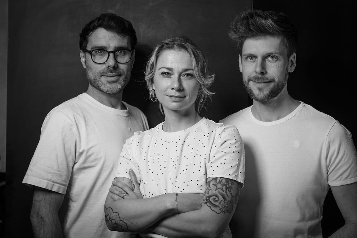 Das PostBee-Gründerteam: Martin, Vanessa und Robert
